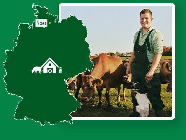 Bioland-Milchbauer Keanu Heuck aus Noer