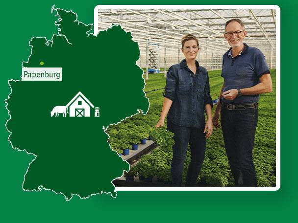 Bioland-Gärtner Julia und Rainer Borrmann aus Papenburg