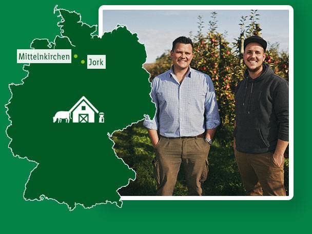 Bioland-Apfelbauern Sören Dehmel & Henrik zum Felde aus Mittelnkirchen & Jork