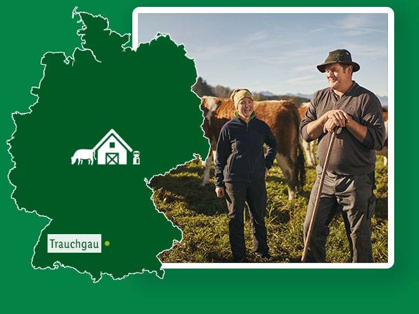 Bioland-Milchbauern Andrea und Max Gschmeissner aus Trauchgau