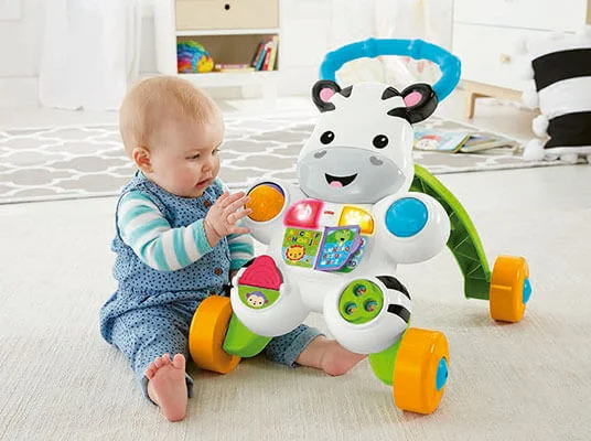 Fisher-Price Lauflernwagen, Zebra-Design.