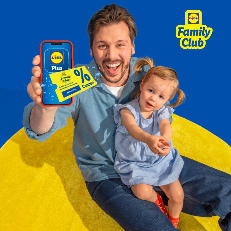 Erhalte wöchentliche Family Club Coupons (13) für deine Familie.