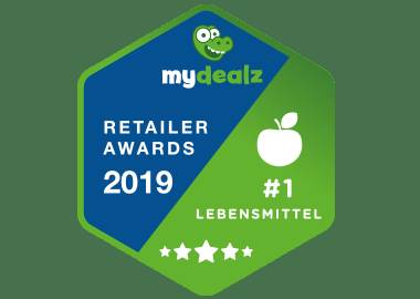 mydealz Händler Awards 2019: Platz 1 Lebensmittel.