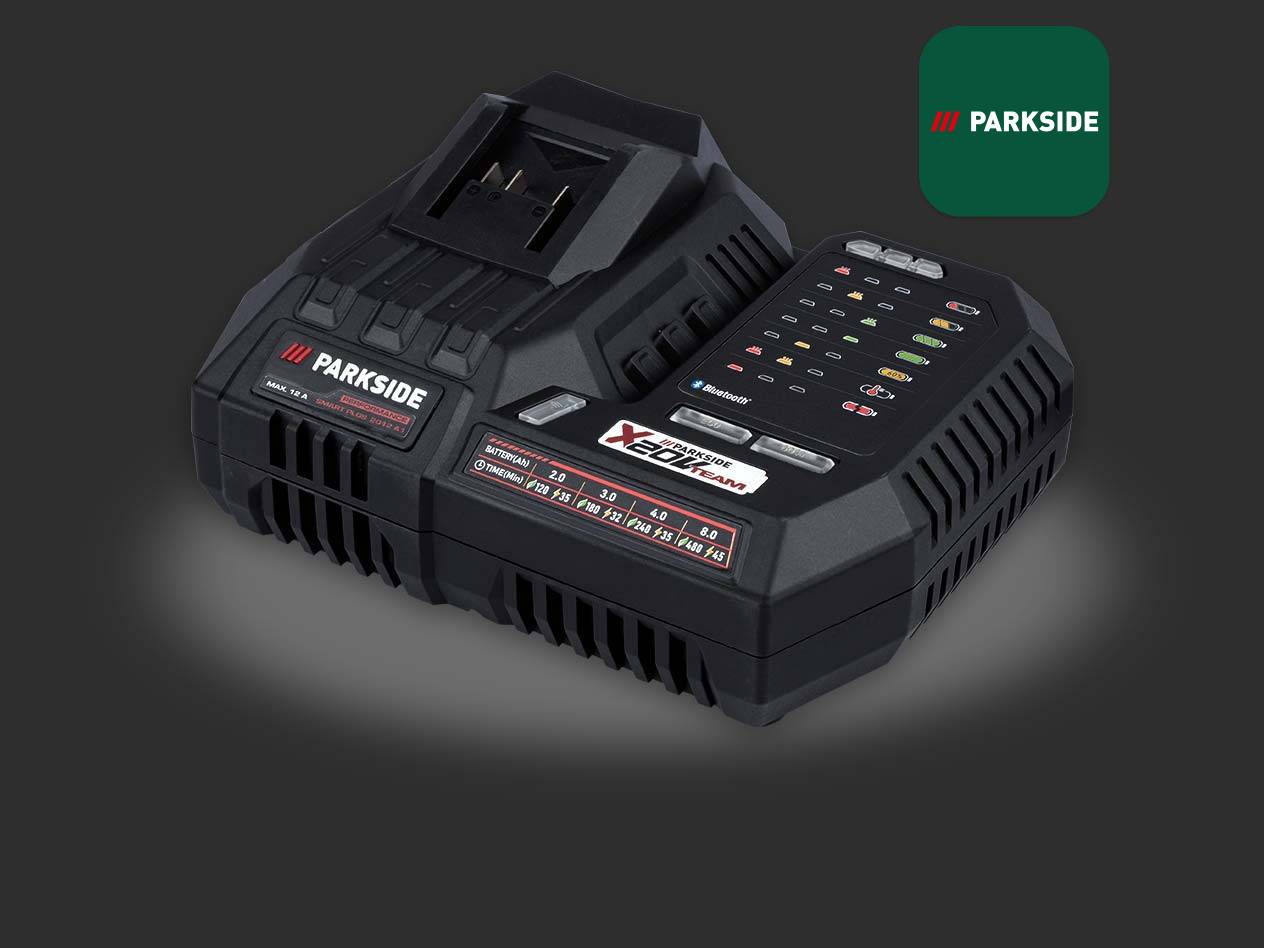 Parkside X20Team Akkuladegerät für Elektrowerkzeuge.