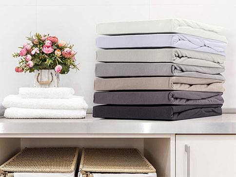 Bettlaken und Handtücher