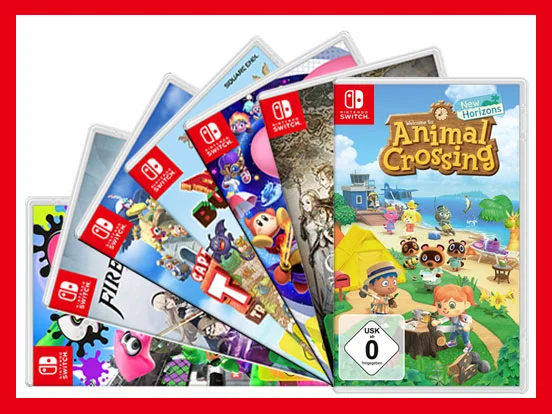 Animal Crossing und weitere Nintendo Switch Spiele.