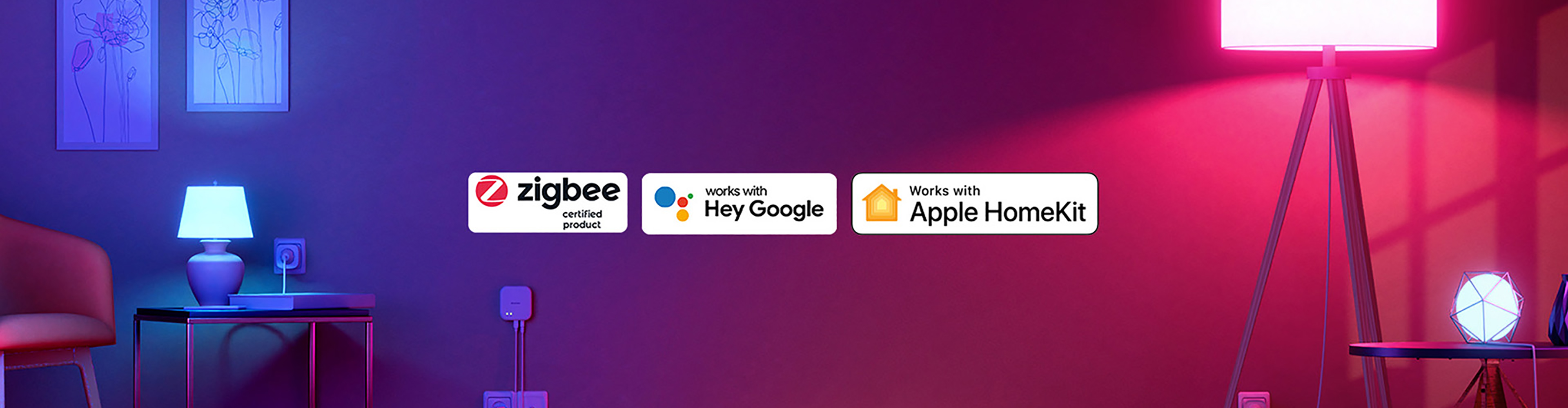 Intelligente Zigbee-Beleuchtung, kompatibel mit Google und Apple HomeKit.