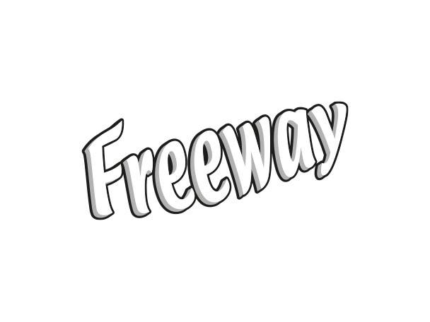 Freeway-Logo im 3D-Stil.