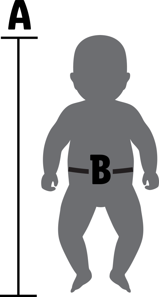 Babytragen: Tragehilfe und Baby.