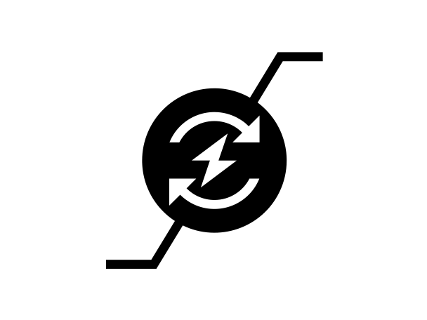 Symbol für kreisförmiges Aufladen von Energie.