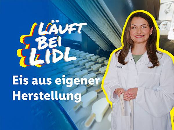 #LäuftbeiLidl Eis aus eigener Herstellung