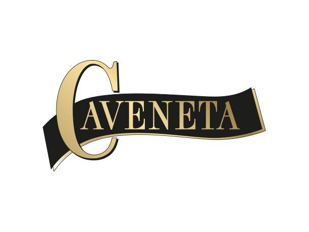 Aveneta-Logo: Schwarz-goldenes Design.