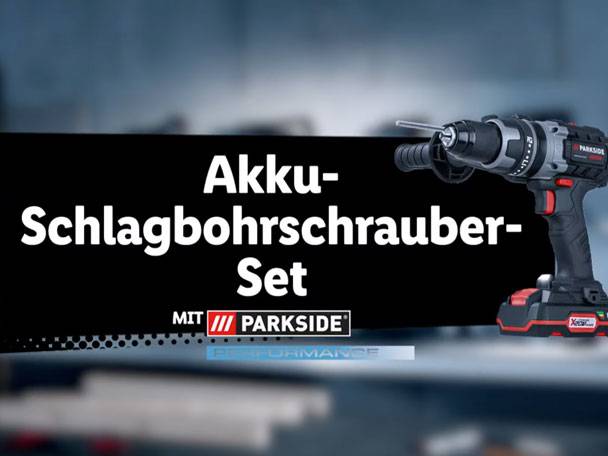 Parkside Akku-Schlagbohrmaschinen-Set.