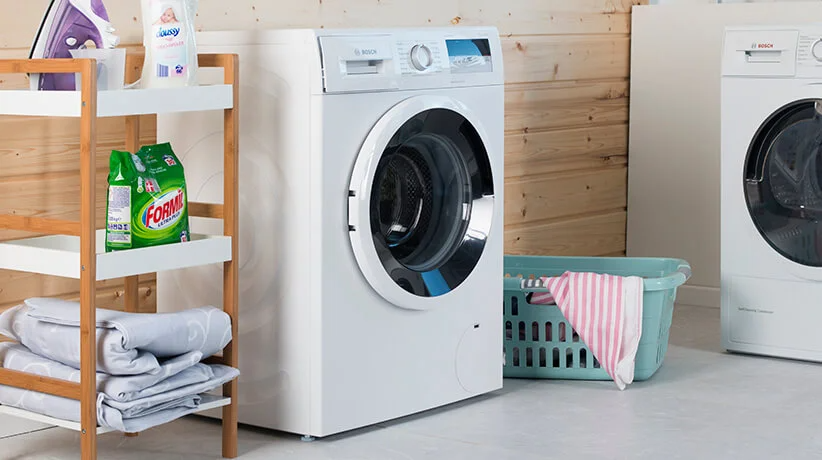 Bosch Waschmaschine, Formil Waschmittel und Wäsche