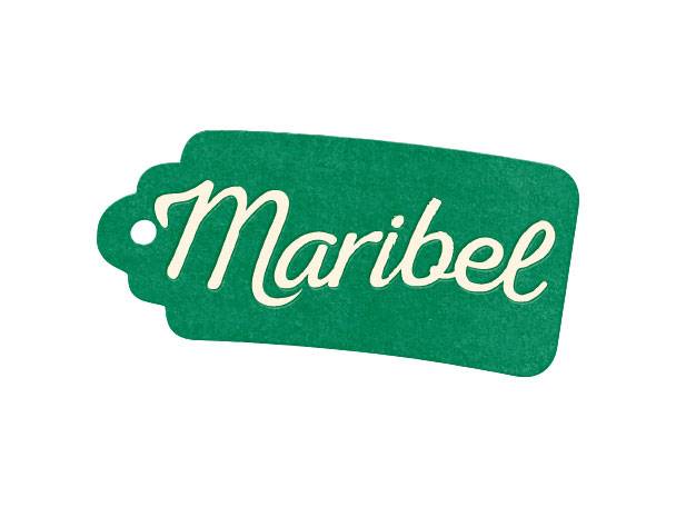 Grünes Maribel Geschenkanhänger.