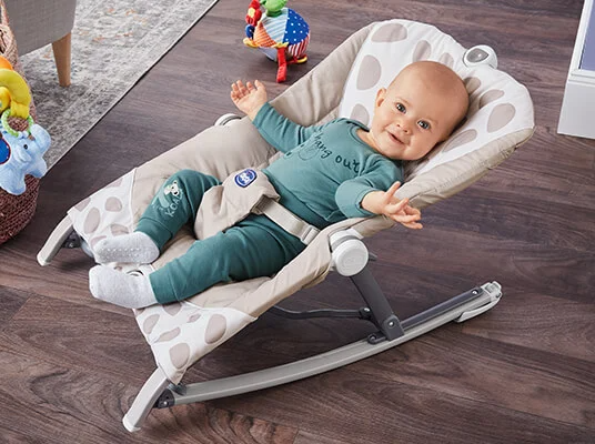 Chicco Babyschaukel, Tiermuster.