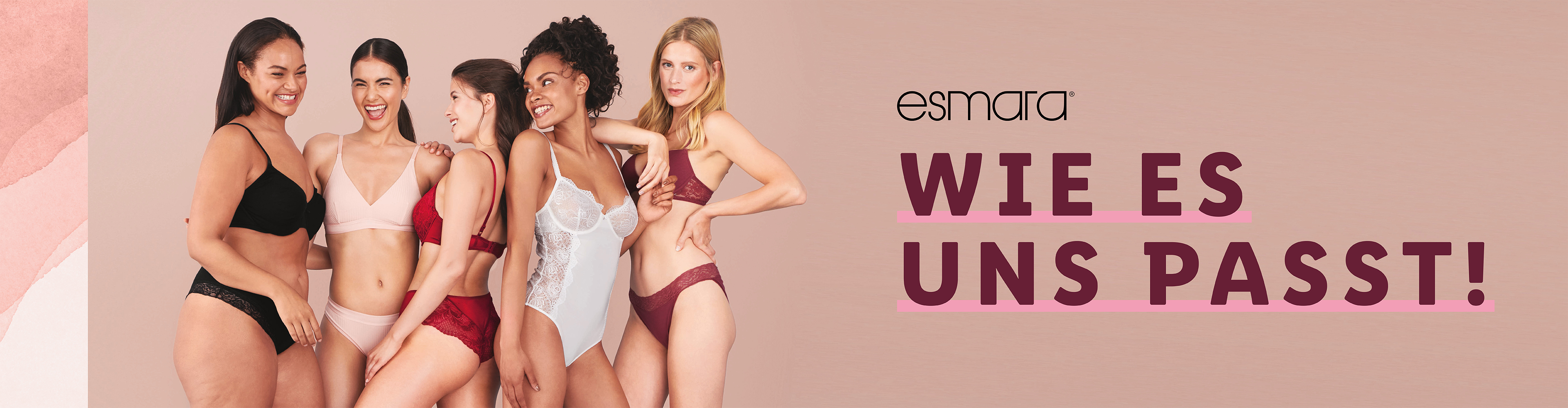 Esmara Unterwäsche: BHs und Slips für verschiedene Körperformen.