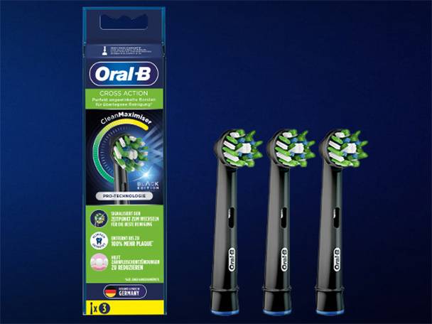Oral-B Cross Action CleanMaximiser Bürstenköpfe.