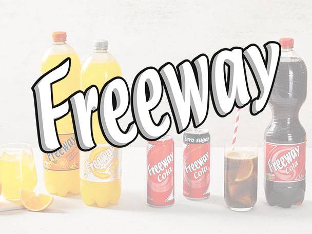 Freeway Cola, Säfte und Erfrischungsgetränke.